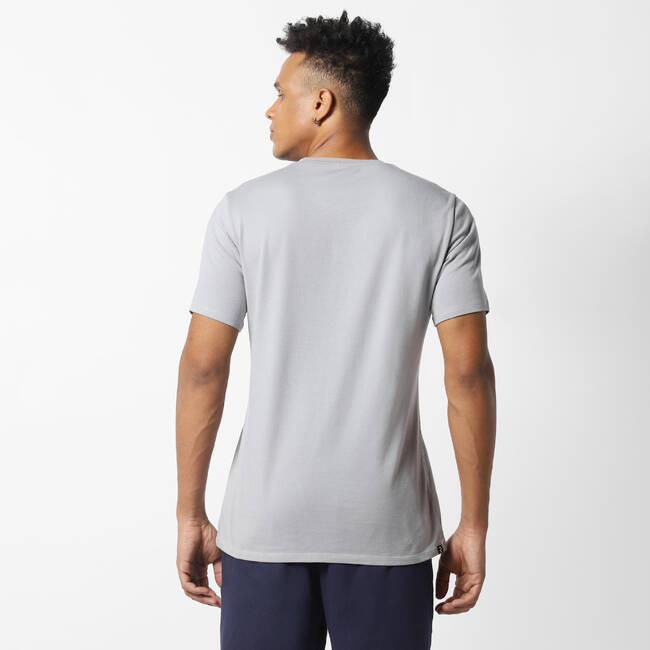 Men's Gym Limited edition Cotton blend T-shirt Regular fit 500 - Grey Print