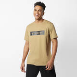 Men's Gym Limited edition Cotton blend T-shirt Regular fit 500 - Beige Print