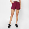 Women's Gym Limited edition Slim-Fit Cotton Blend Shorts 520 With Pocket-Purple