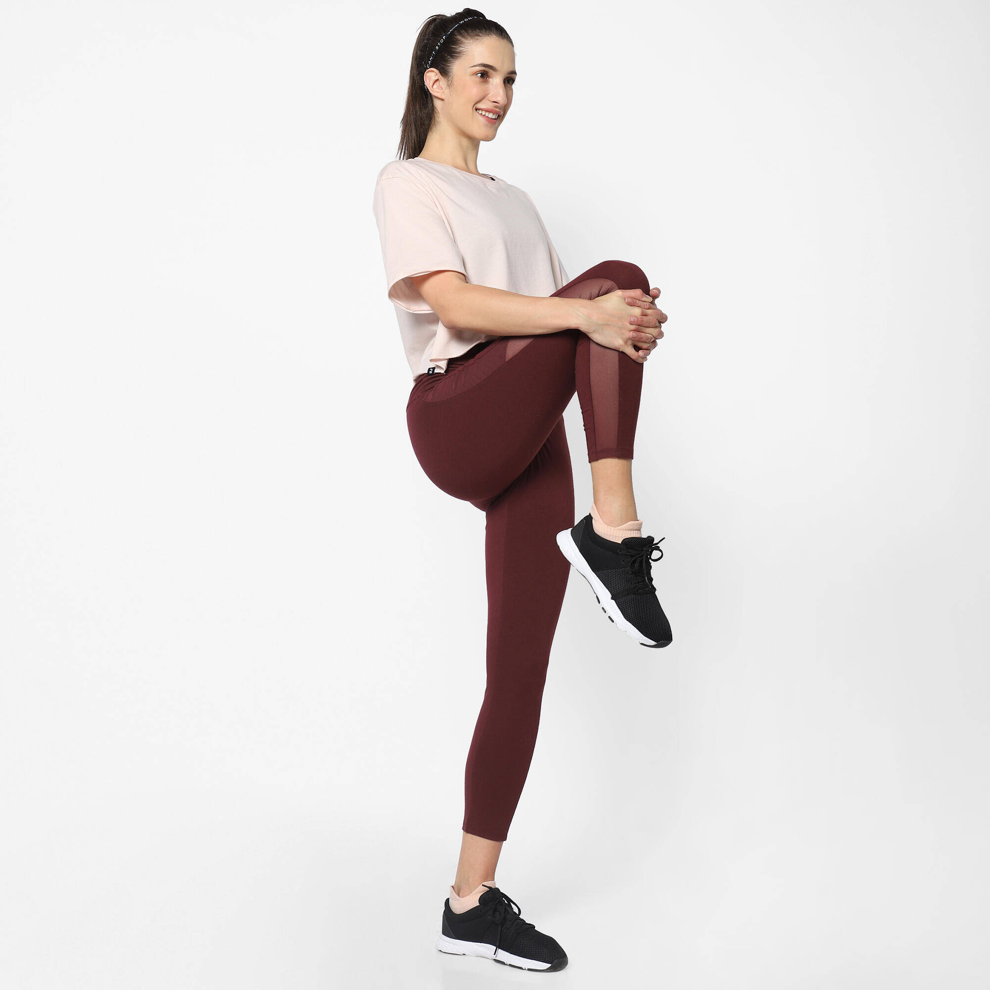 Women's Gym Limited Edition Cotton Blend Cropped T-Shirt - Light Pink -  5