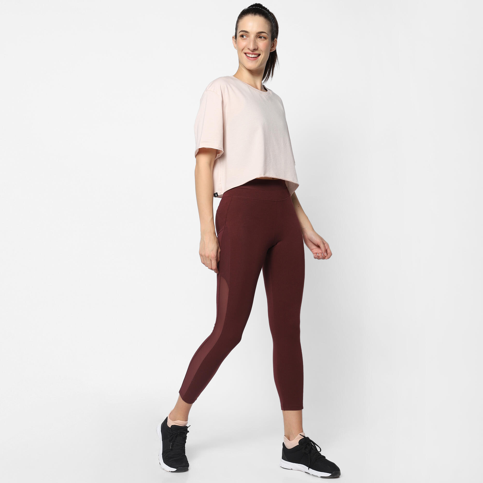 Women's Gym Limited Edition Cotton Blend Cropped T-Shirt - Light Pink