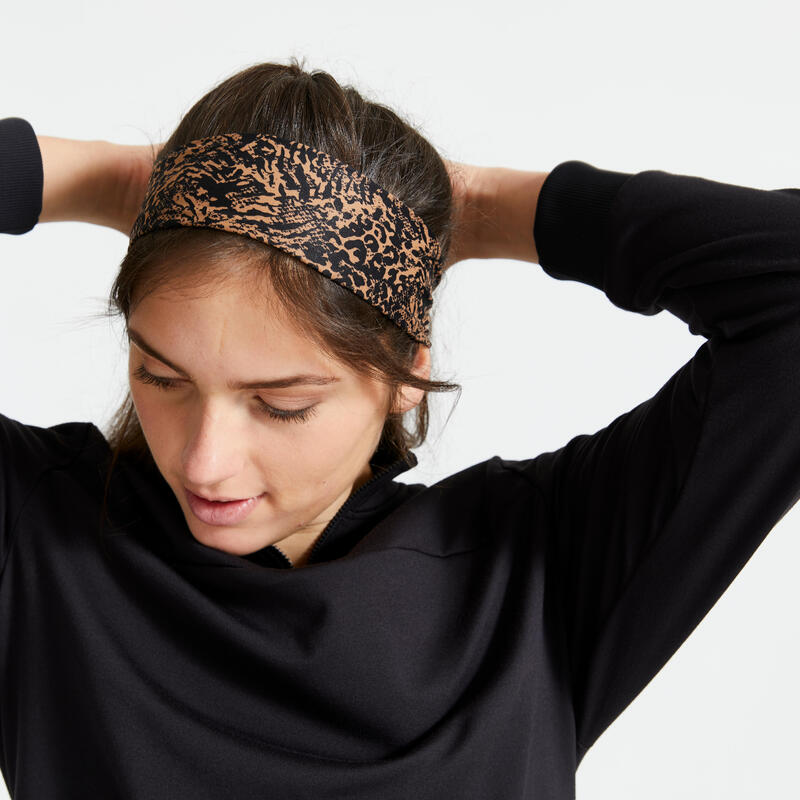 Bandeau cheveux fitness cardio training imprimé