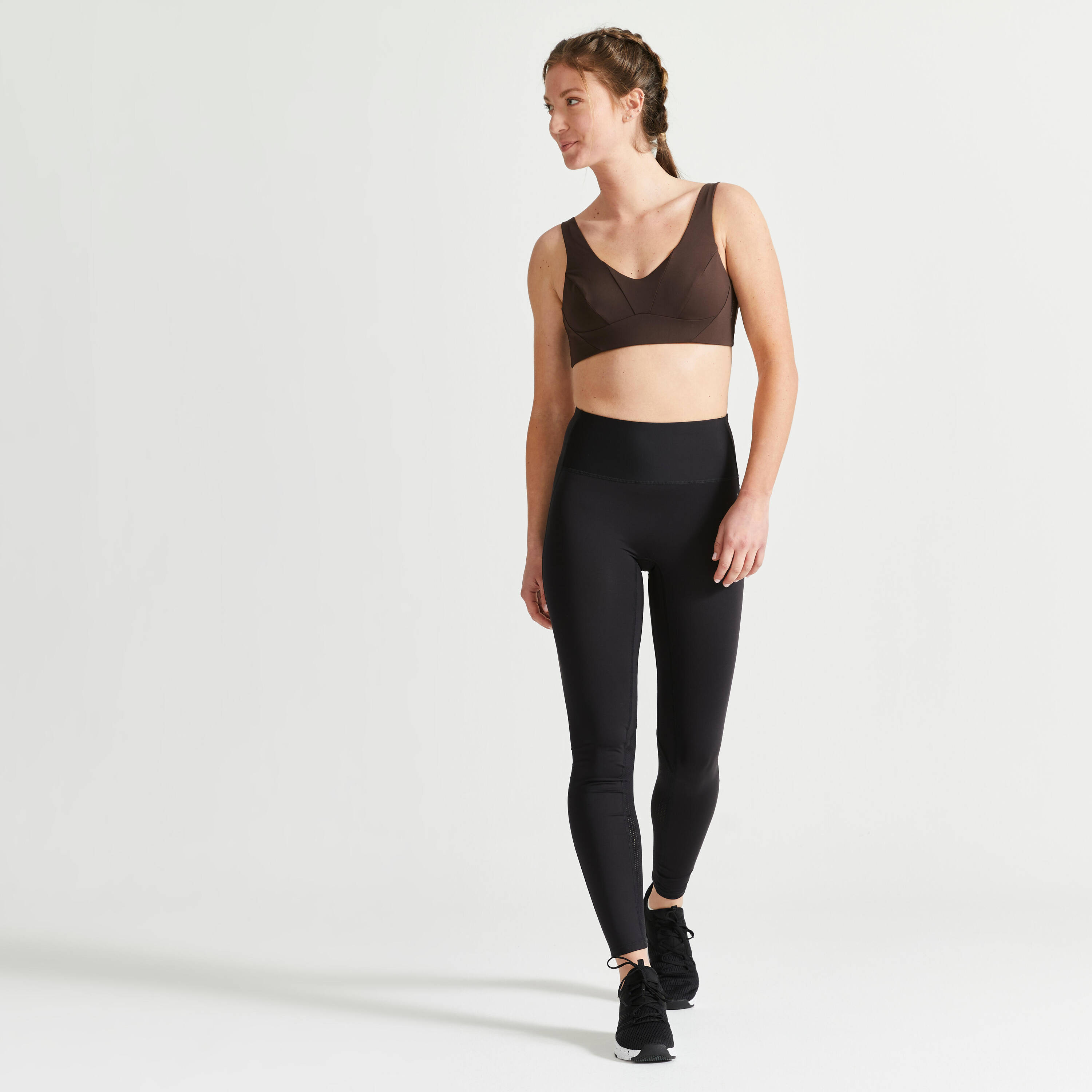 Sports Bra Medium Support - Brown -  2