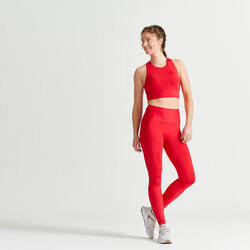 Moderate Support Cropped Fitness Sports Bra 540 - Red