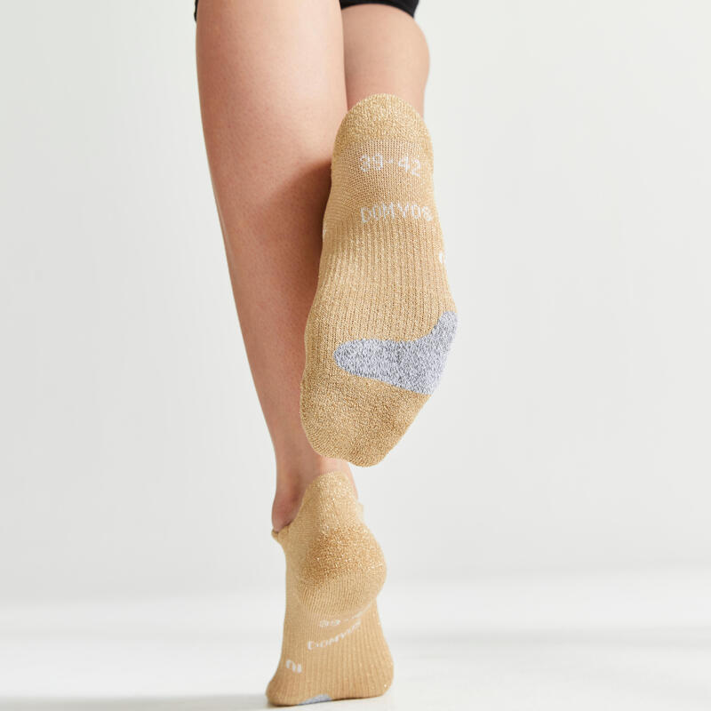 Chaussettes invisibles de fitness à effet pailleté