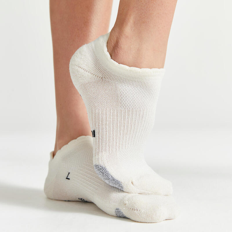 Chaussettes invisibles de fitness à effet pailleté