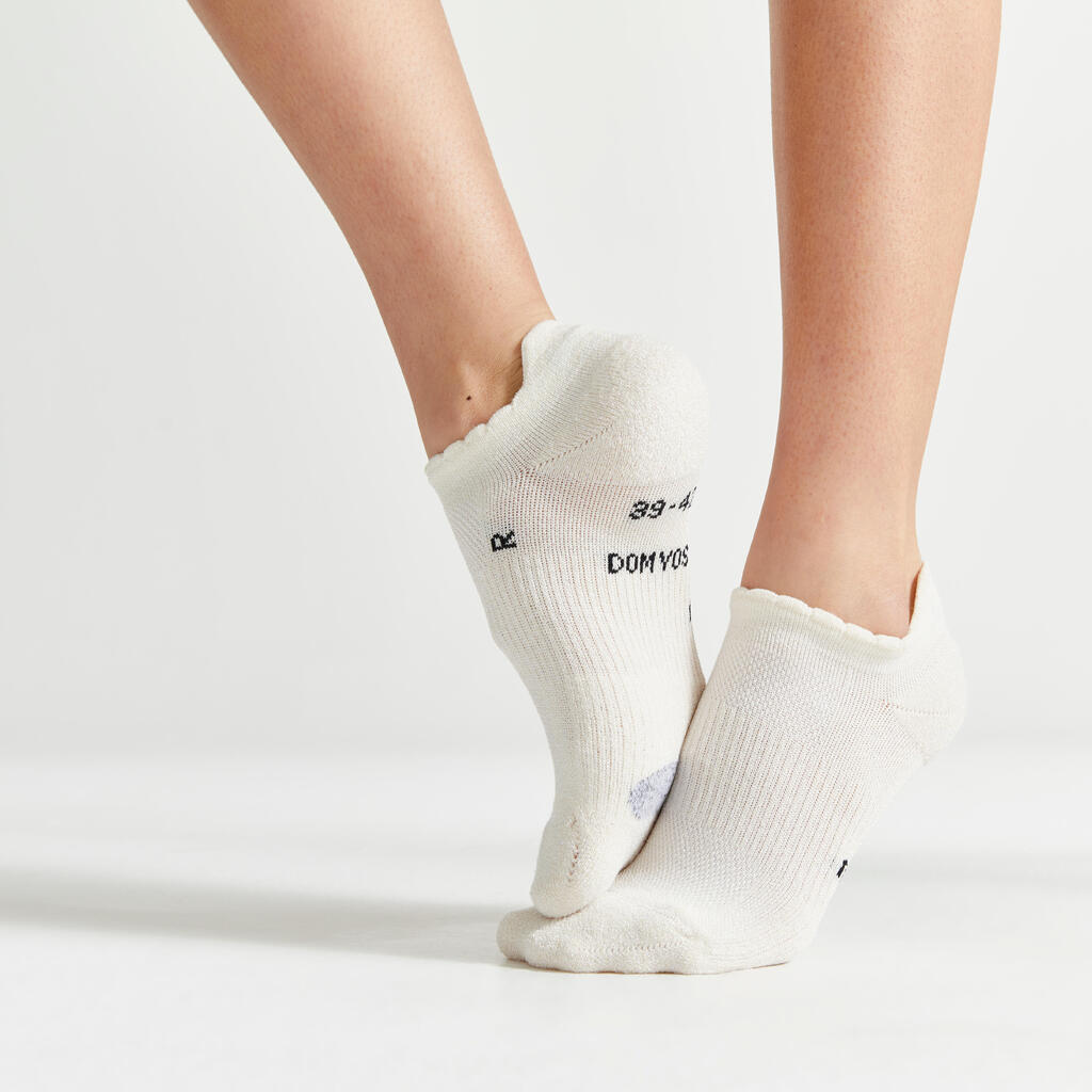 Sportsocken Invisible Fitness mit Pailletten-Effekt