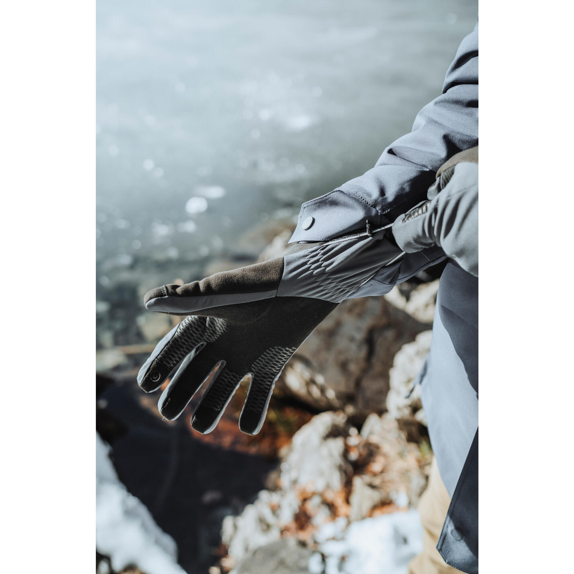 Windproof Hiking Gloves - MT 900 Grey - SIMOND