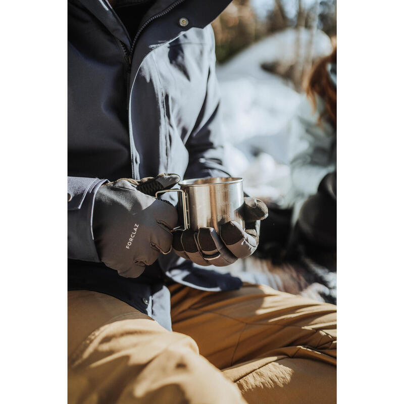 Winddichte touchscreen handschoenen voor bergtrekking MT900 grijs