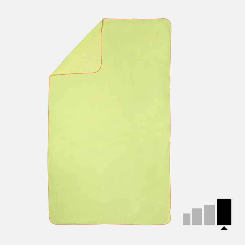 Mikrofaser-Badetuch Größe XL 110 × 175 cm hellgelb Mikrofaser-Badetuch Größe XL 110 × 175 cm hellgelb