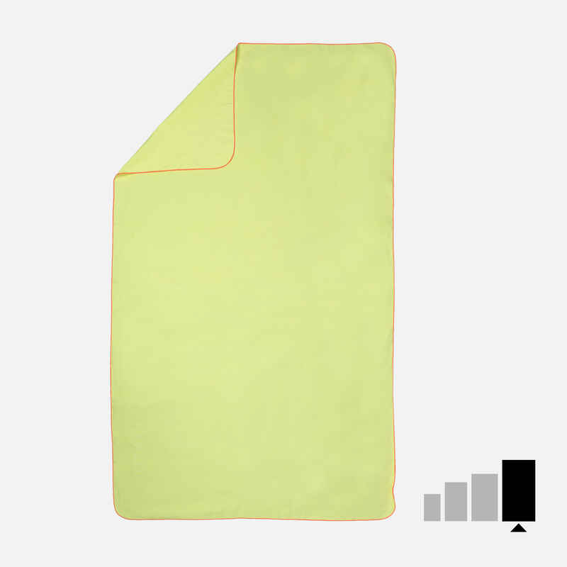 Mikrofaser-Handtuch Größe XL 110 × 175 cm - pastell gelb