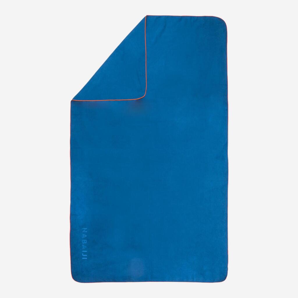 Serviette De Bain Microfibre Bleu Taille M 60 x 80 cm