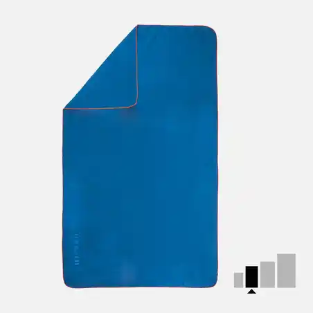 Handuk mikrofiber Ultra compact ukuran M 65 x 90 cm - Biru