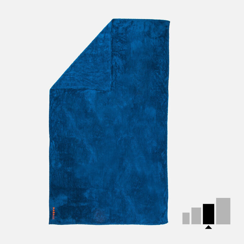 Mikrofaser-Handtuch extra weich Größe L 80 × 130 cm - blau