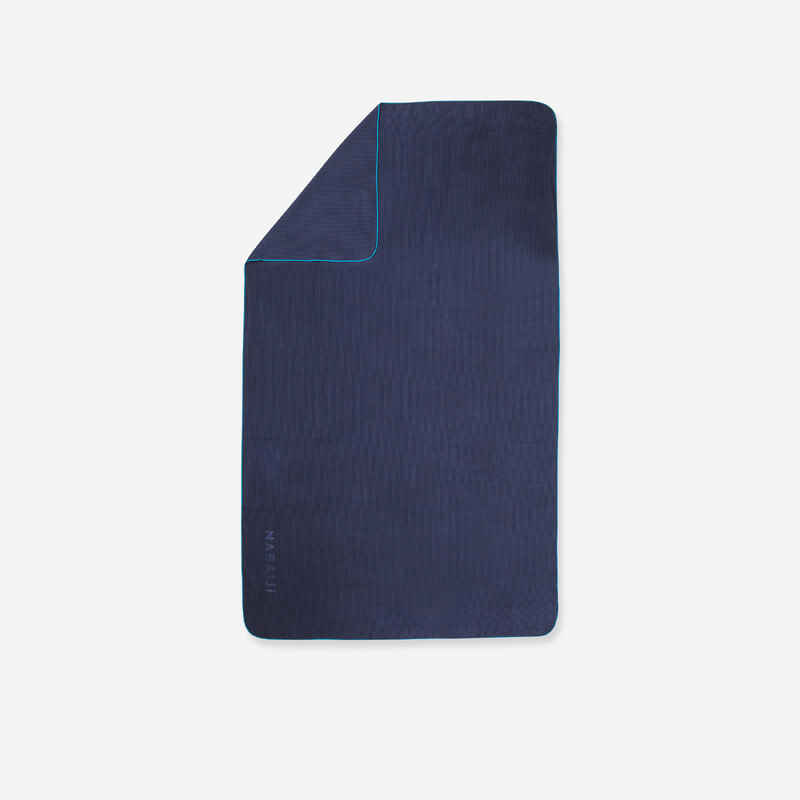 Mikrofaser-Badetuch gestreift Größe XL 110 × 175 cm dunkelblau Mikrofaser-Badetuch gestreift Größe XL 110 × 175 cm dunkelblau