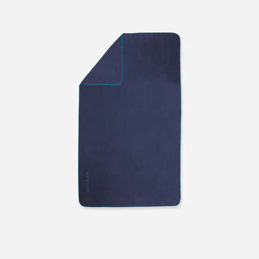 
      Πετσέτα με μικροΐνες μέγεθος XL 110 x 175 cm - Ρίγες Σκούρο Μπλε
  