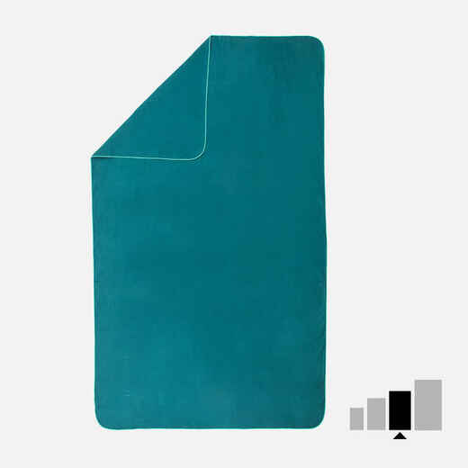 
      Mikropluošto rankšluostis plaukimui, L dydžio, 80 x 130 cm, žalios spalvos
  