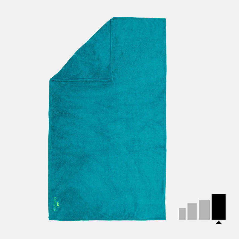 Superzachte microvezel handdoek blauw maat XL 110 x 175 cm