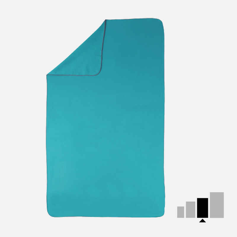 Mikrofaser-Handtuch Größe L 80 × 130 cm - blau - Decathlon