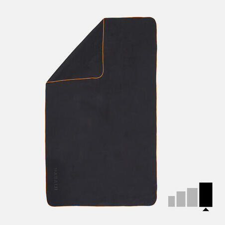 Рушник з мікрофібри розмір XL 110 × 175 см чорний