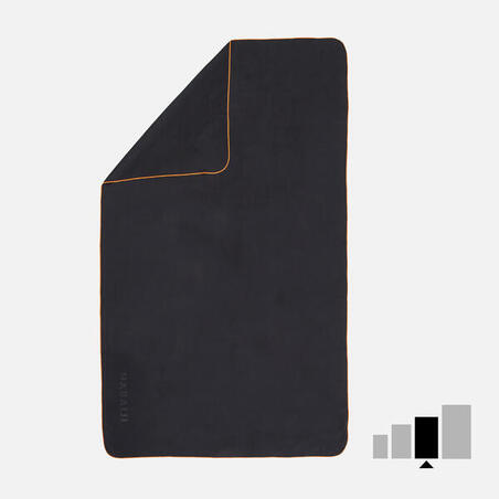 Tamno sivi peškir od mikrovlakana L (80 x 130 cm)
