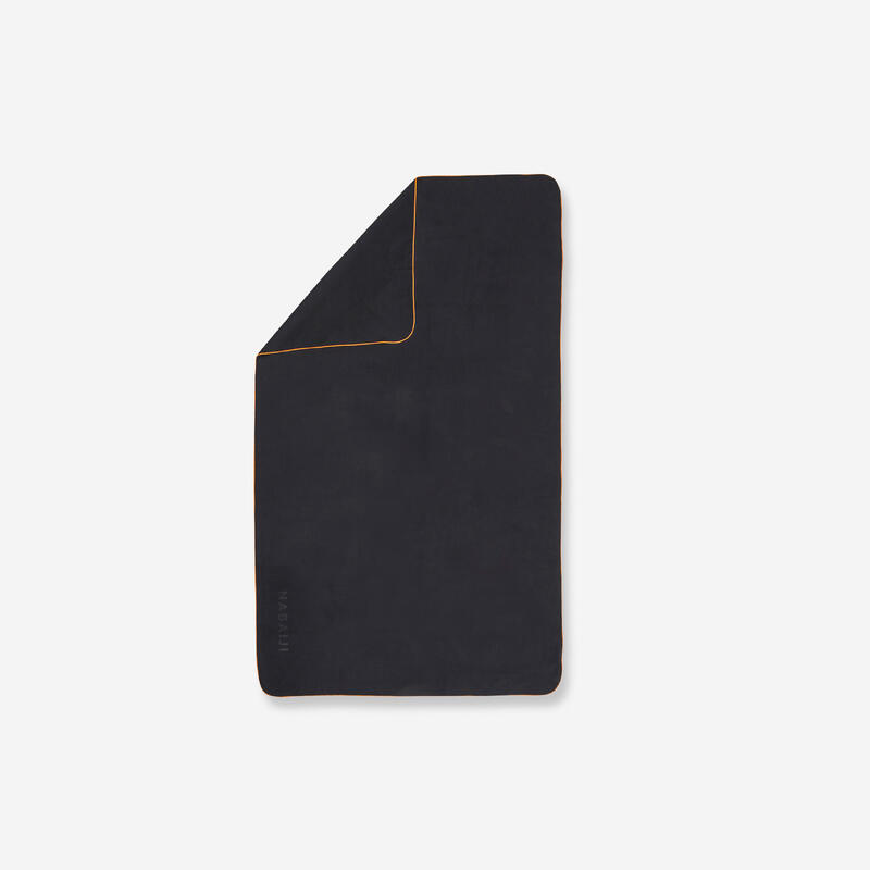 Toalla microfibra talla M 60 x 80 cm negro