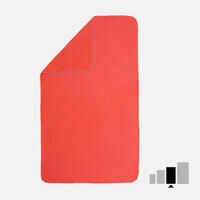 Microfibre Pool Towel Size L - Black - black, [EN] fluo electric orange -  Nabaiji - Decathlon