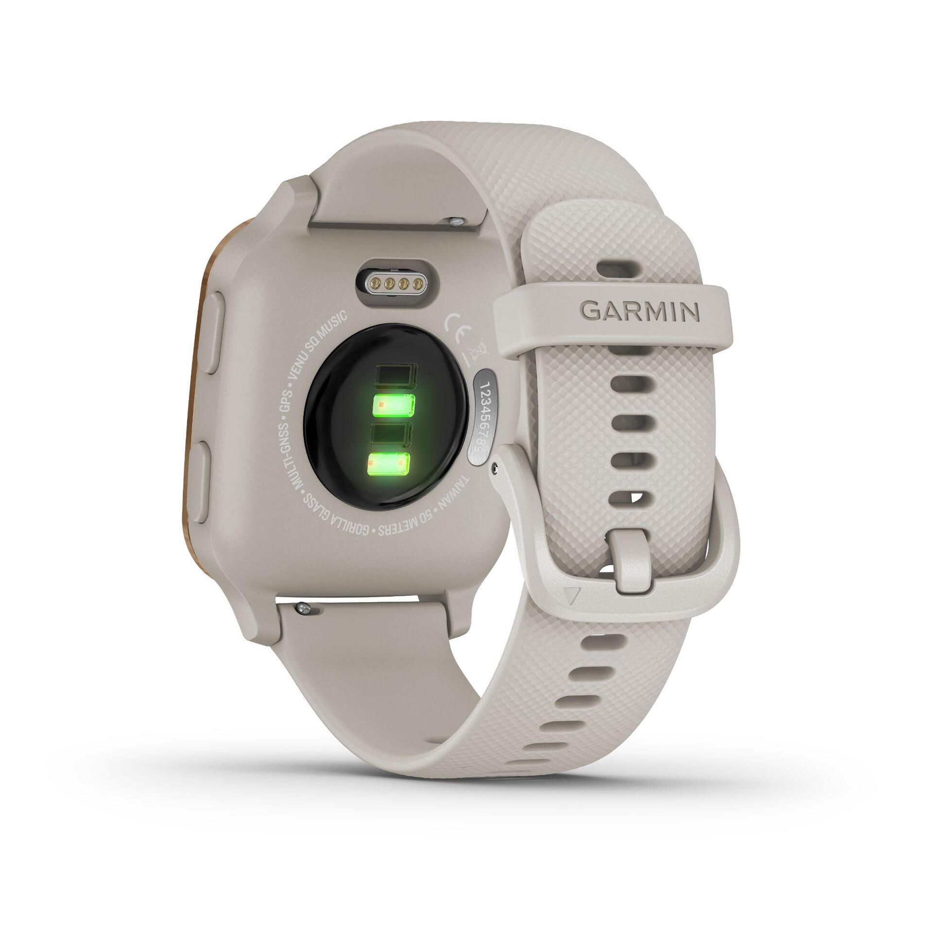 GARMIN VENU SQ MUSIC LIGHT SAND MULTI SPORTS WATCH