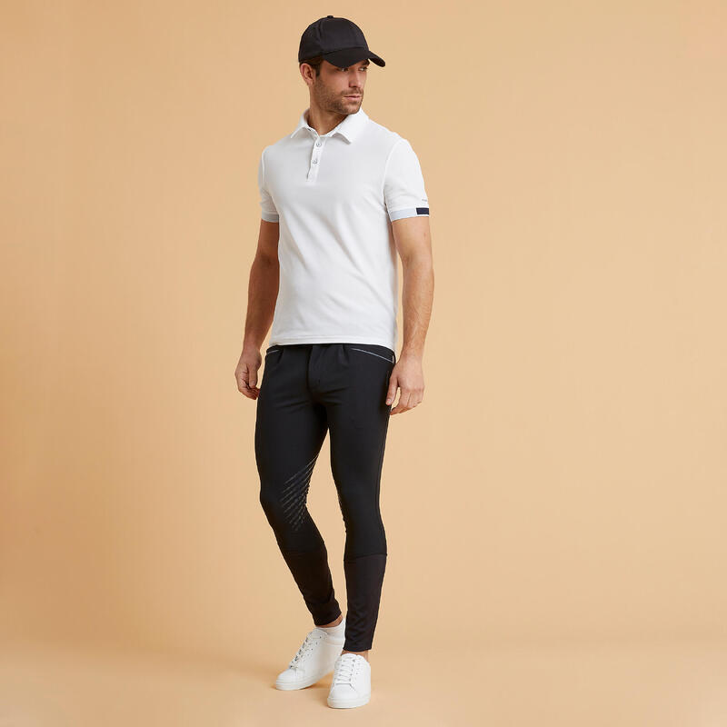 Pantalon Echitaţie Classic 900 Negru Bărbaţi