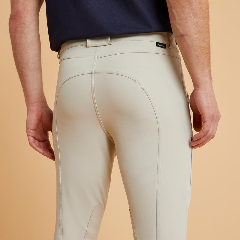 Pantalon équitation homme beige 500