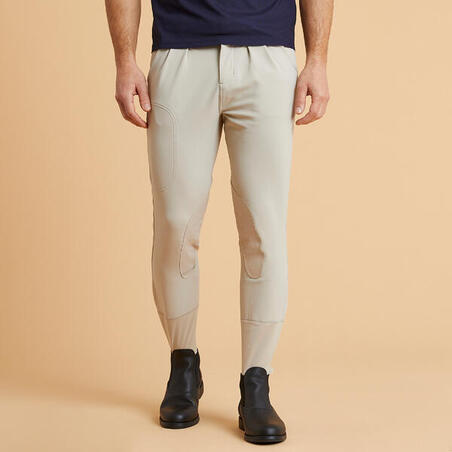 Pantalon équitation homme beige 500