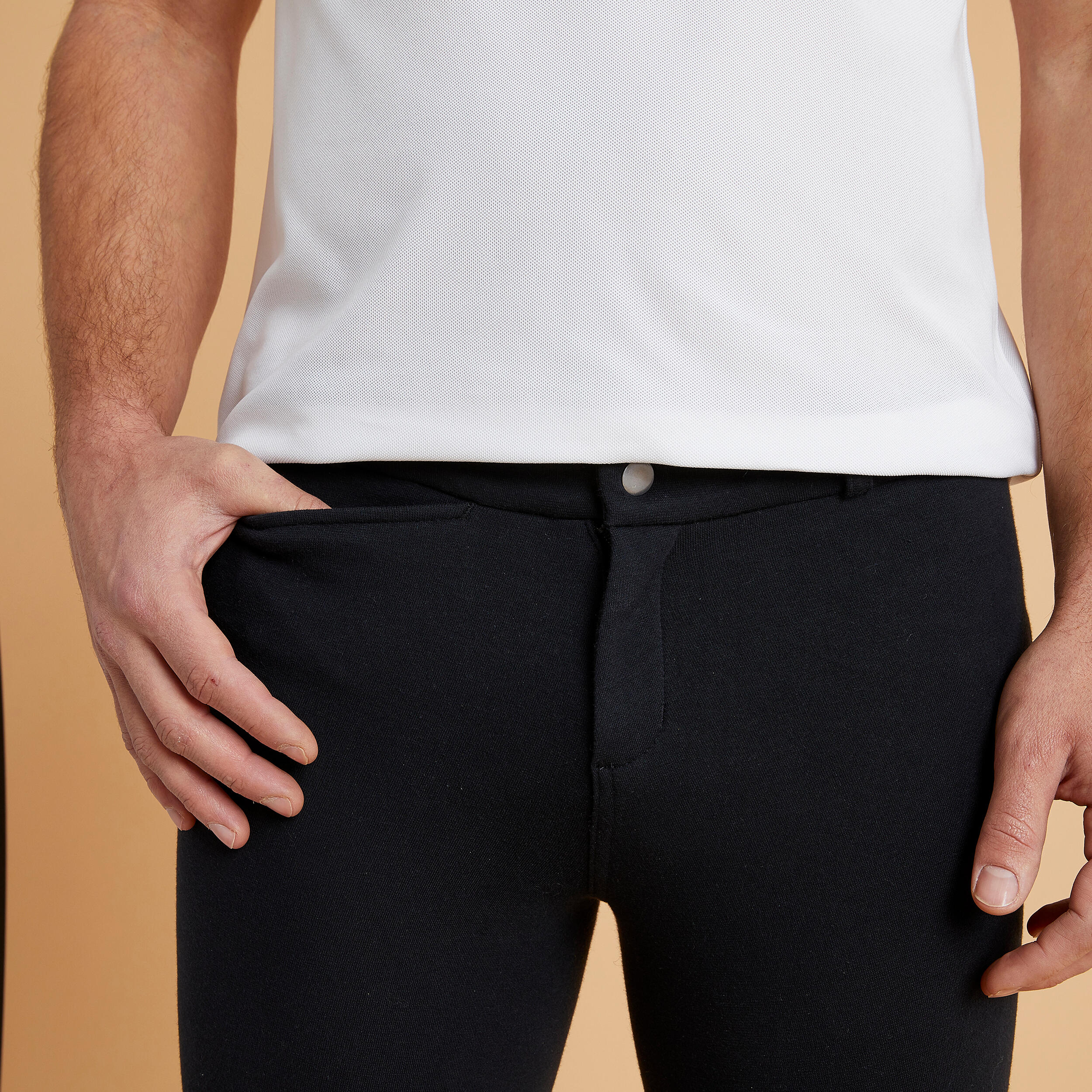 Pantalon équitation homme 100 noir - FOUGANZA