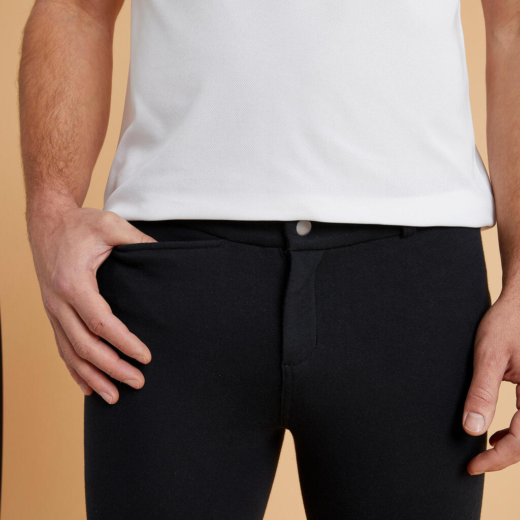 Pantalón equitación fouganza 100 hombre negro