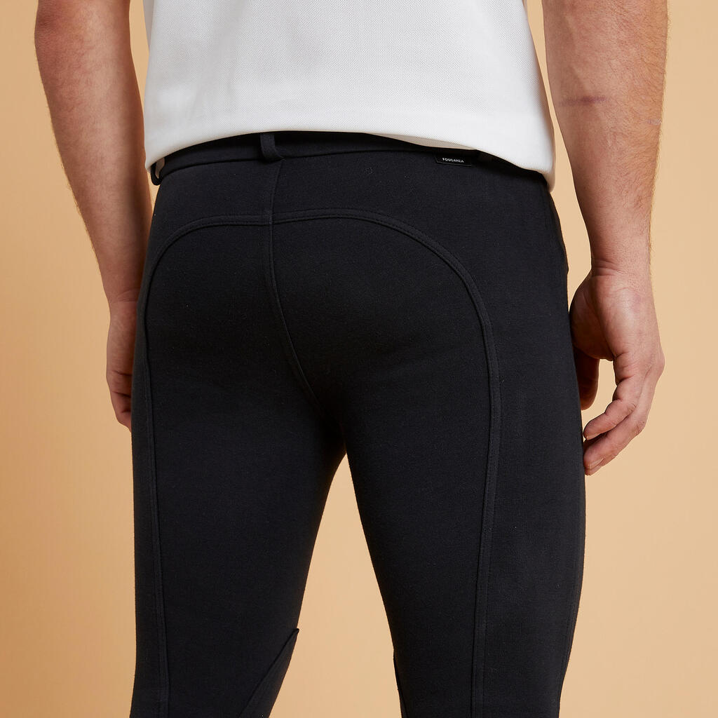 Pantalón Equitación Hombre 100 Negro