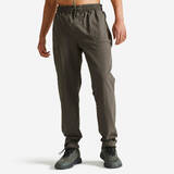 Men Breathable Gym Bottoms 500 - Khaki