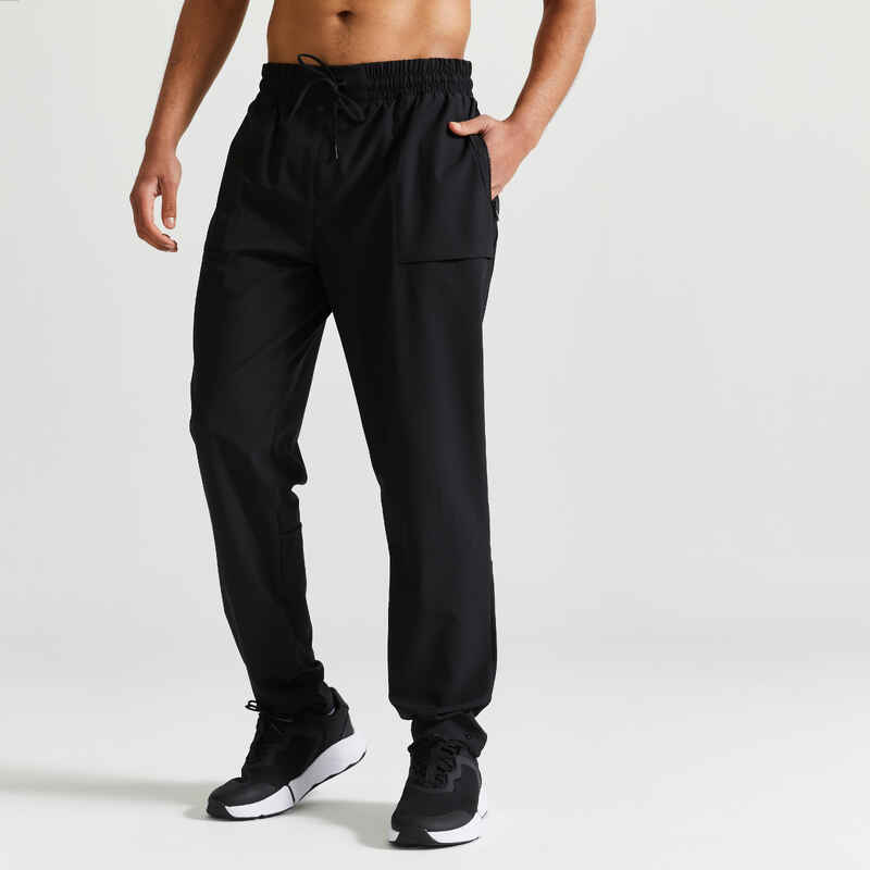 Men's Breathable Fitness Collection Bottoms - Black