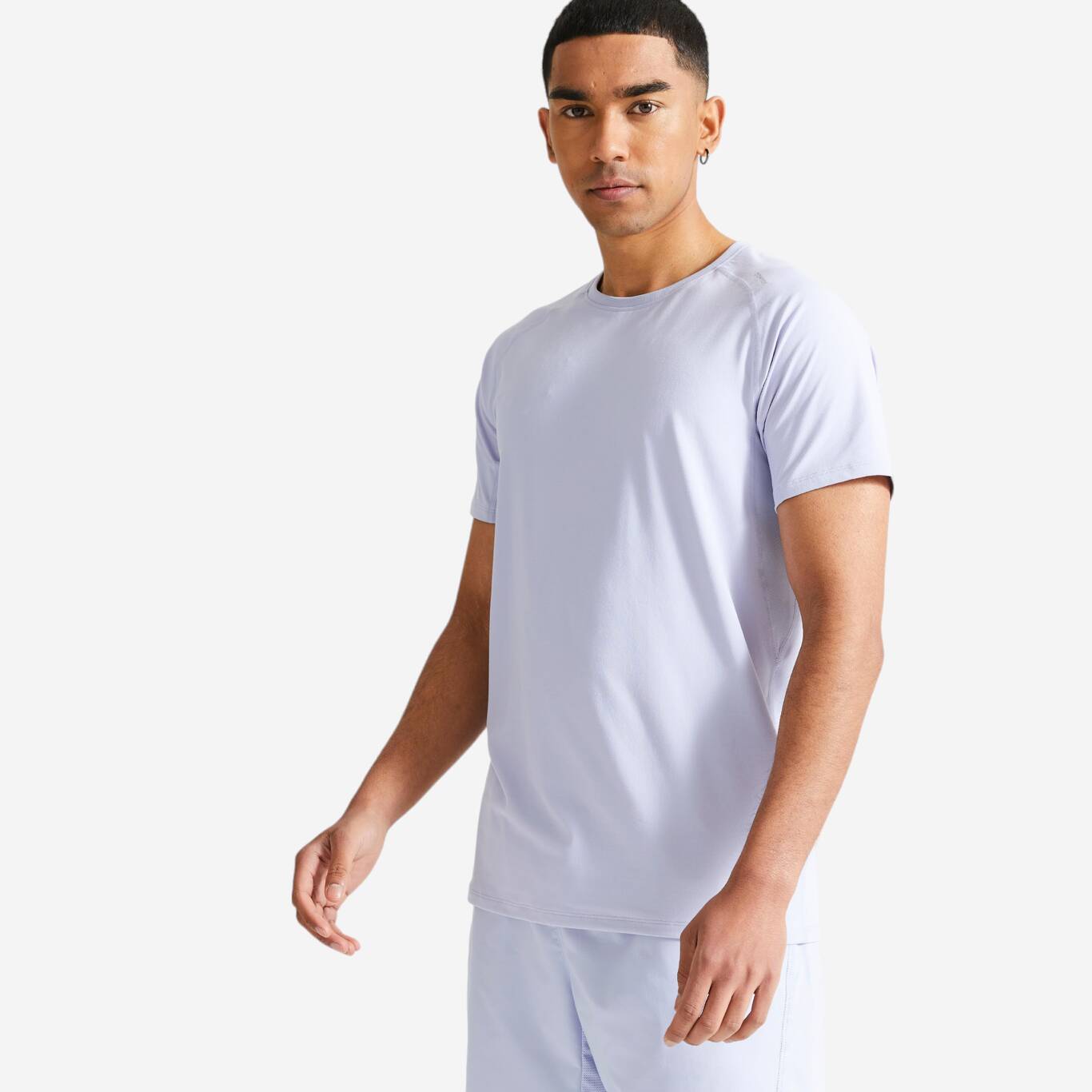 Men's Fitness Breathable Essential Crew Neck T-Shirt - Mauve Men's Fitness Breathable Essential Crew Neck T-Shirt - Mauve