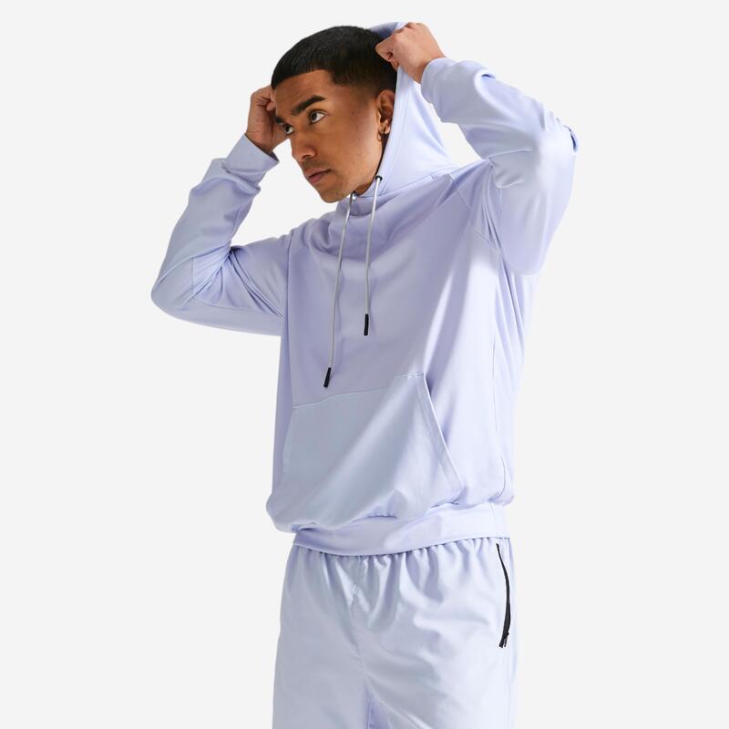 Erkek Siyah Kap��şonlu Sweatshirt 100 - Fitness Kardiyo