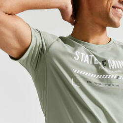 Men's Crew Neck Breathable Essential Fitness T-Shirt - Green