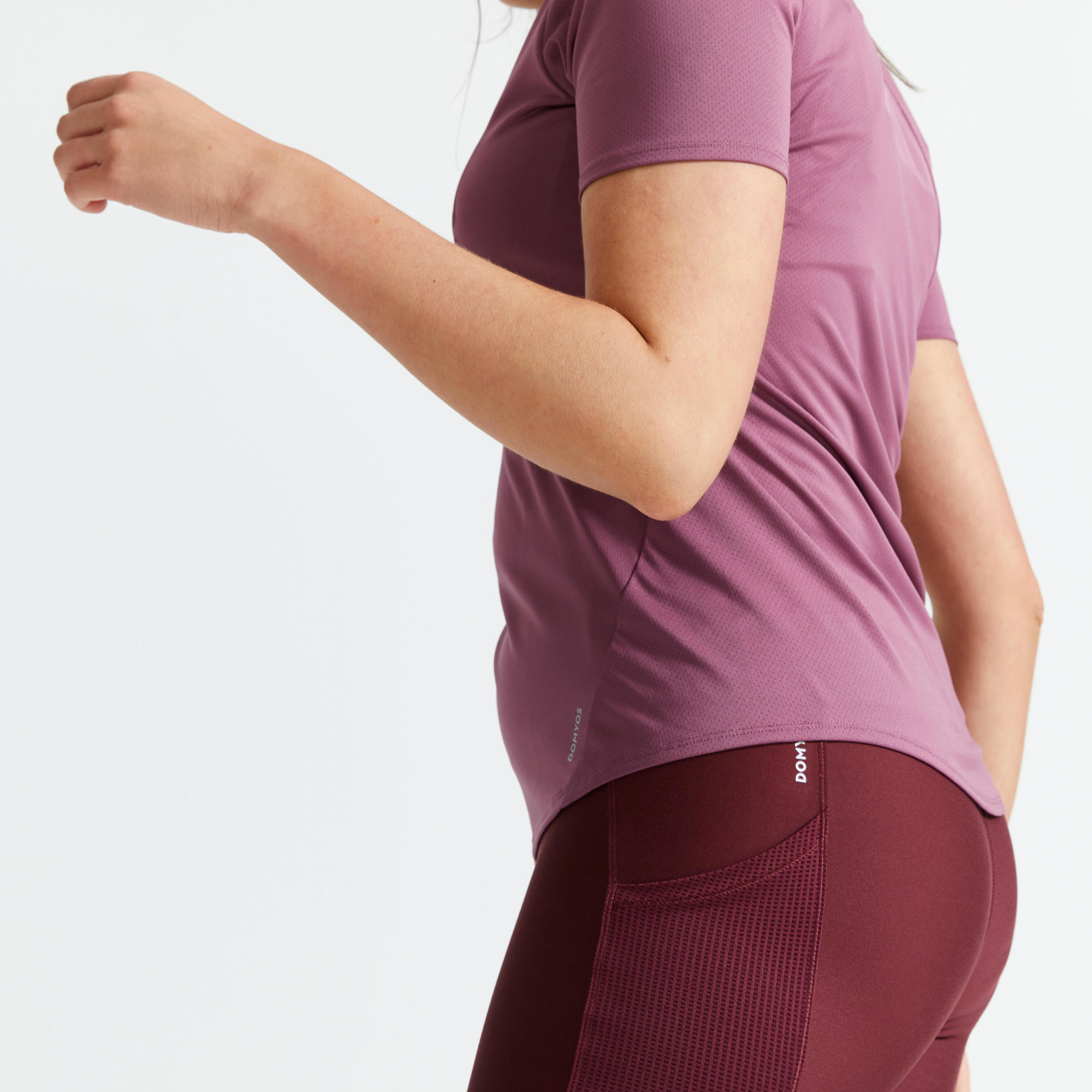 Women's Fitted Fitness Cardio T-Shirt - Purple 5/5