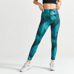 Leggings mallas fitness largos talle alto 120 mujer verde
