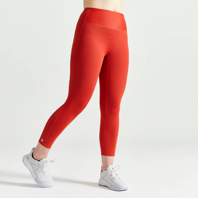 Red Leggings For Women Compression Pant High Waist, Casual Wear, Slim Fit  at Rs 499 in Bengaluru