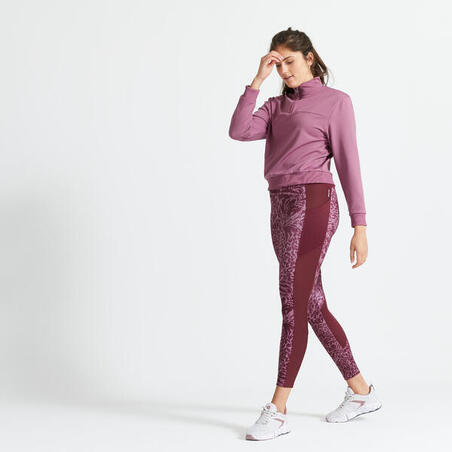 Толстовка короткая с длинными рукавами для фитнеса