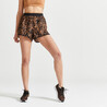 Women's Fitness Cardio Training Loose Shorts - Leopard Print