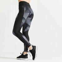 Mallas Leggings fitness largos talle alto 120 Mujer negro