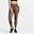 Legging avec poche téléphone Fitness Cardio Femme Imprimé léopard