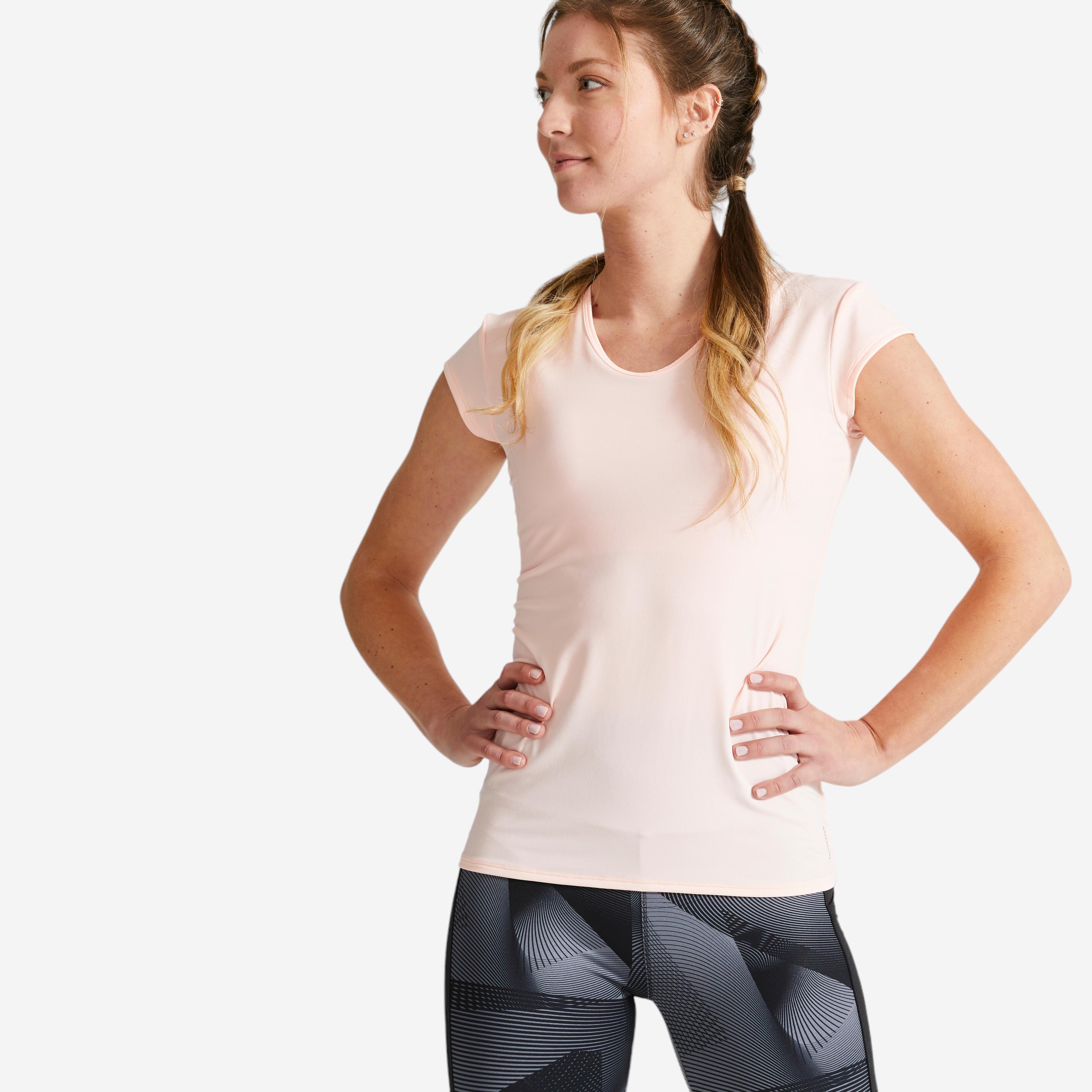 Tricou 100 Fitness Cardio Slim Damă 100