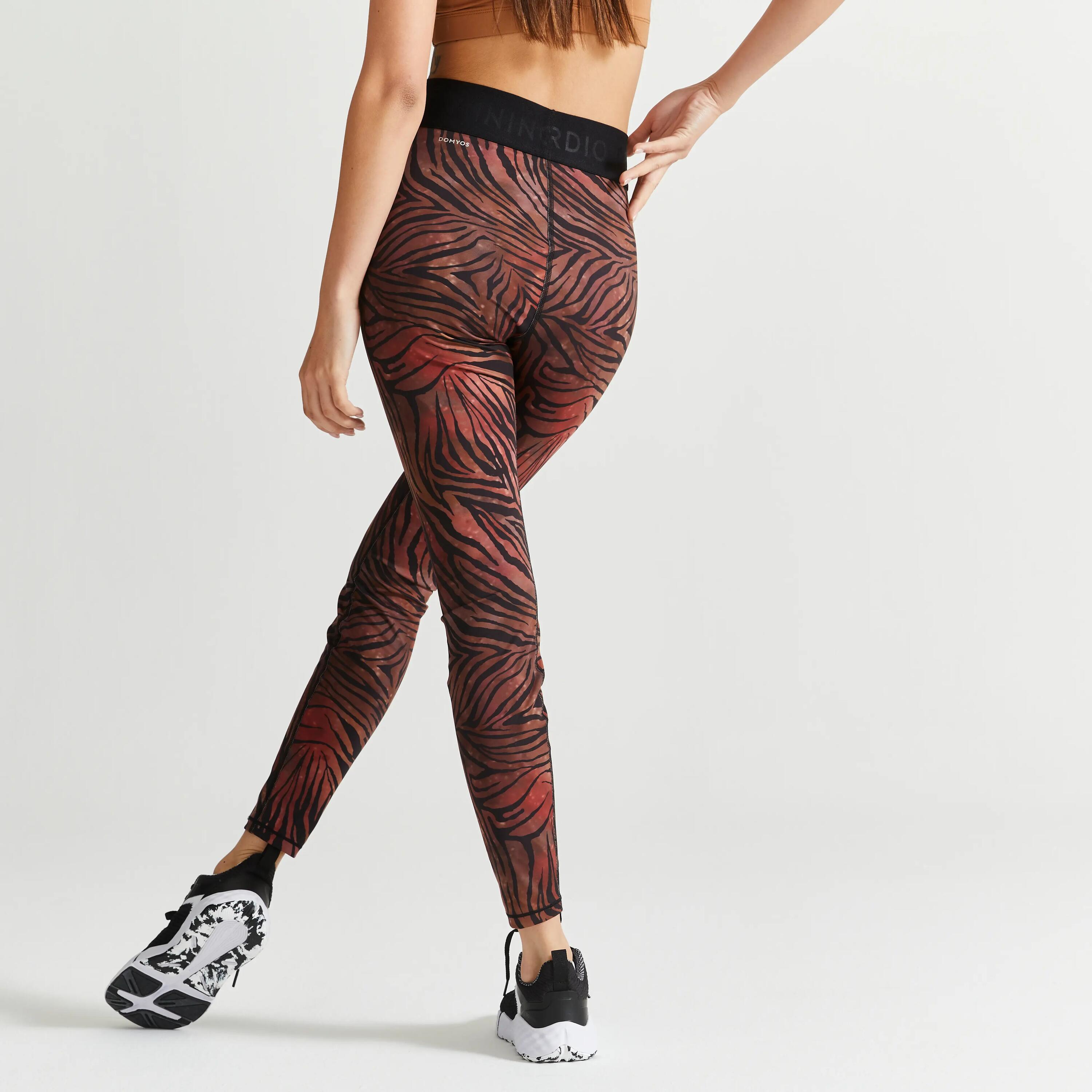 Women's High-Waisted Fitness Cardio Leggings - Print 4/5
