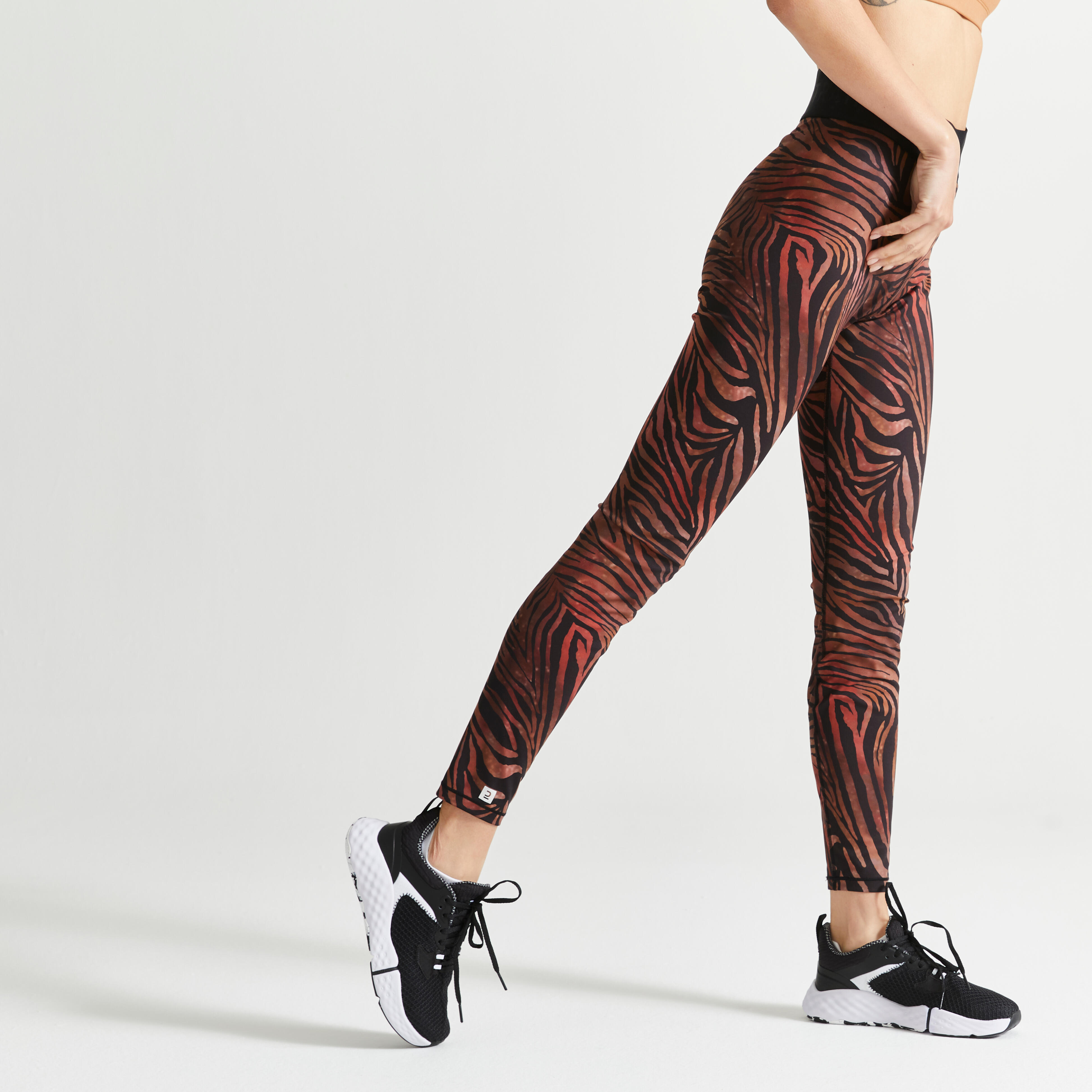 G & L Femme Taille Haute Lettre Imprimé Desseré Double-Couche Fitness 2 IN 1 Leggings 