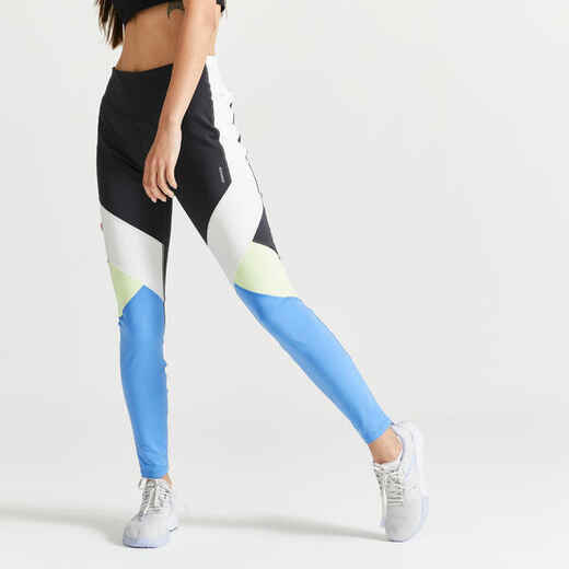 
      High-Waisted Shaping Fitness Leggings - Color Block
  